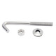 Jinchao 304 stainless steel asbestos tile hook square hook special-shaped screw round hook hook right-angle hook bolt corrugated hook nail M6*60*150 (2 pieces) square hook type
