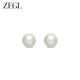 ZEGL Pearl Earrings Sterling Silver Earrings Women's 925 Silver Needle Earrings High-end Light Luxury Gift for Best Friend's Birthday
