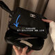 Portable new cosmetic bag small fragrance toiletry bag new hand storage travel bag black 27*15*16cm long