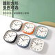 Polaris (POLARIS) small desk clock living room clock extremely simple modern silent seat hanging dual-purpose bedroom children's room bedside table white round