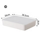 Yushe plastic sundries storage box with lid large storage box household plastic clothing storage box snack book storage box N6 with lid (36.5*26*30cm)