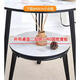 Mingqiang light luxury round table sofa table coffee table simple modern living room corner several balcony bedroom bedside Internet celebrity side table Puda gray 70 yuan 63 high thickened rock plate