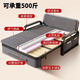 Folding sofa bed all-in-one dual-use single bed multi-functional new fabric small apartment pull-out retractable bed dark gray 82cm storage +7cm sponge