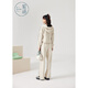 Zihan (ZIHAN) Zihan cardigan hooded sweatshirt + straight sweatpants two-piece set for women spring fashion sports suit Mi Xing XL