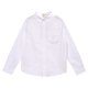 IVY HOUSE Ivy children's clothing boys and girls spring new style college style long-sleeved white shirt skin-friendly breathable cotton white 150cm