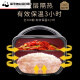 Chuangjingyi selects quality small insulated lunch box barrel round 304 stainless steel student lunch box multi-layer insulated bowl 2-layer lunch box comes with a 4-piece set of green, gold and green boxes + thickened guarantee