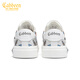Carbin men's shoes genuine summer new breathable casual board shoes men's fashionable low-top canvas shoes men's printed shoes men's trendy shoes white 40 [=sports shoes size 41]