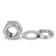 Jinchao 304/316L2205 stainless steel hexagonal nut set flat washer spring washer combination screw cap M4M5M6M8 M22 (1 set) 316L