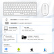 XIANGMOO Bluetooth wireless keyboard and mouse set rechargeable silent notebook desktop computer IPAD tablet phone MAC Android universal Bluetooth wireless three-mode keyboard and mouse set-black gray XIANGMOO Bluetooth wireless keyboard and mouse set rechargeable silent notebook desktop computer IPAD tablet phone MAC Android universal Bluetooth wireless three-mode keyboard and mouse set-black gray