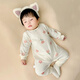 Disney baby jumpsuit newborn bottoming underwear baby spring autumn winter pajamas infant shoulder snap clothes pure cotton rainbow 66cm