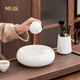 Bangsheng mutton-fat jade single product accessories ceramic tea cup kung fu tea set household covered bowl large tea cup tea cup fair cup tea suet jade bowl lid