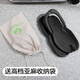 果洛菲（GUOLUOFEI）折叠旅行拖鞋男夏季新款便携式户外旅游沙滩游泳防滑人字拖女外穿 草绿9275 285mm L适合42-44码