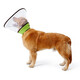 DogLemi dog lengthened and deepened Elizabethan collar large dog collar golden retriever Alaska anti-bite and anti-lick collar dog green XXXL code (Alaska golden retriever large dog)