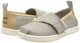 TOMS children's canvas shoes, unisex for 8-12 years old, comfortable round toe, elastic upper, gray 4 Big Kid