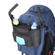 Jingmengyuan baby stroller hanging bag stroller multifunctional bottle diaper storage storage hanging bag stroller universal magic black wet wipes