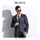 Brloote / Barout Men's Costumes Business Casual Men's Wain's Suit Veste Veste d'automne Gray 165 / 88A