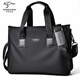 SAQIDAISHU Men's Briefcase Business Casual Handbag Large Capacity Business Travel A4 File Bag Shoulder Crossbody Bag Computer Bag Men Black Black Large Width 39*Height 29*Thickness 7cm