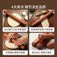 Beige solid wood rolling pin three-piece set food-grade rolling pin large rolling pin dry rolling pin dumpling skin rolling pin artifact ebony rolling pin round head 30cm