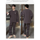 Langsha pajamas men's spring and autumn pure cotton long-sleeved trousers casual large size winter can be worn outside boys' home clothes set