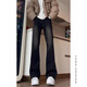 
Digada American high street vibe style jeans men autumn trendy brand handsome scimitar micro-flare pants casual versatile pants men DFFS-719 black M