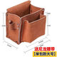 Shantou Lincun thickened cowhide tool bag construction site construction carpentry nail pocket wear-resistant belt type multifunctional waist pocket tool bag burgundy thickened double pocket with belt