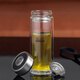
HEENOOR double-layer glass men's home business office tea cup filter car water cup XN-9302 345mL