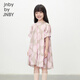 Jnby by JNBY Jiangnan Buyi Kinderbekleidung Baumwolle bedrucktes Kurzarmkleid lässig und bequem Sommer Mädchen und Kinder 1O4G13940 690/Sonstiges Puder 100 cm