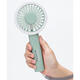 TOFFY Japan direct mail portable handheld fan hands-free USB rechargeable multi-speed air volume adjustment mini wireless fan with LED light FN02 (light green)