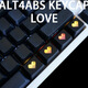 Topka red black love pixel heart single ESC mechanical keyboard keycap enter key backspace key translucent OEM height red love backspace key official standard none