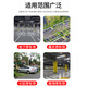 Huangchi parking space stopper rubber and plastic wheel positioner reversing stopper parking stopper two pack