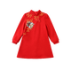 Classic Teddy Classic Teddy Girls Dress Children's Hanfu Chinese-style Dress Chinese New Year's Clothing Big Red 120