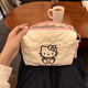 2024 New Sanrio Cute Portable Cosmetic Bag for Women Portable Large Capacity Toiletries and Skin Care Products Storage Bag Bubble Kitty Clutch Bag