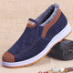 Cotton shoes men's winter high-top old Beijing cloth shoes plus velvet to keep warm winter shoes soft-soled work shoes thick-soled non-slip old people's shoes blue-cotton shoes 41