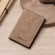 MashaLanti men's card holder, ID bag, multiple card slots, bank card, driver's license storage bag, birthday gift for boyfriend and husband, brown