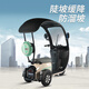 Flying Pigeon electric tricycle, small household scooter for women to pick up and drop off children, new electric tricycle with built-in canopy, 600W 48V23A black gold + 80 miles of battery life
