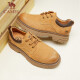 Camel (CAMEL) low-cut work shoes British leather casual men's Martin shoes G13A076127 camel/coffee 43