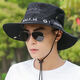 Charm Kendo Offizielle Website Sun Protection Hut Männer Sommer Fischerhut Fischerei Bergsteigen Sonnenhut atmungsaktiven großen Schwim UV Sun Hut dunkelgraues Geburtstagsgeschenk für Freund