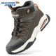 Skechers children's autumn and winter outdoor warm sports shoes boys' air cushion high-top cotton shoes casual boots 406429L chocolate/orange/CHOR 31