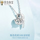 Xuanxian necklace female gift guardian wings wings moissanite gold pendant high Chinese Valentine's Day birthday gift for girlfriend gift for girlfriend