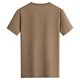 Tanzen mit dem Wolf [100% Baumwolle] modische und vielseitige atmungsaktive und komfortable, ungezwungene T-Shirt für Männer mit kurzer Ärmel 701 Khaki 170