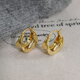Yichan cold style retro earrings, feminine design, commuter earrings, 2025 new popular niche high-end earrings, autumn and winter cold style retro earrings