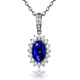 COASZE Tanzanite Necklace Women's 18K Gold Gemstone Necklace for Wife and Girlfriend One Thing, One Certificate Tanzanite Necklace