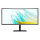 Samsung (SAMSUNG) 34-inch curved quasi-4K fish screen 100Hz e-sports game eye protection office desktop notebook external built-in audio ultra-wide split-screen KVM computer monitor LS34C650UACXXF official direct flagship store