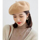 Gu Wenlun's hat with wig for middle-aged and elderly women in autumn and winter, shoulder-length short hair, Internet celebrity woolen beret, versatile short, khaki hat, shoulder-length short hair, light brown + hairnet