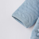 Tongtai (TONGTAI) baby jumpsuit autumn and winter pure cotton warm newborn clothes baby jacquard butterfly harem blue 59cm