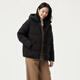 Tambor Down Jacket Women's New Winter Loose Short Thick Warm Hooded Middle-aged Warm Jacket TBF510356J Black XL (175)