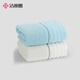 Jie Liya (Grace) Xinjiang long-staple cotton towel 2 pack household soft pure cotton absorbent face washcloth 60*30cm blue + rice
