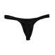 BRAVEPERSON Low Waist Sexy Modal Shorts Men's Solid Color Breathable Sports Tight Thin U-Bag Thong Black XL