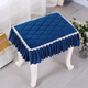 Runhuanian thickened dressing table stool cushion makeup stool cover piano stool cover square stool cover rectangular student seat cushion (plush cloth) elegant gray D style rectangular 25x35cm