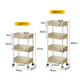 Yupin trolley storage rack kitchen bedroom floor-standing multi-layer snack baby products storage rack dormitory ZW96 four-story meter